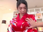 Jepang Kimono susu Squirting
